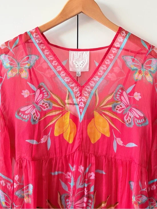 Johnny Was Barbara Silk Mini Dress - Picture 4 of 12